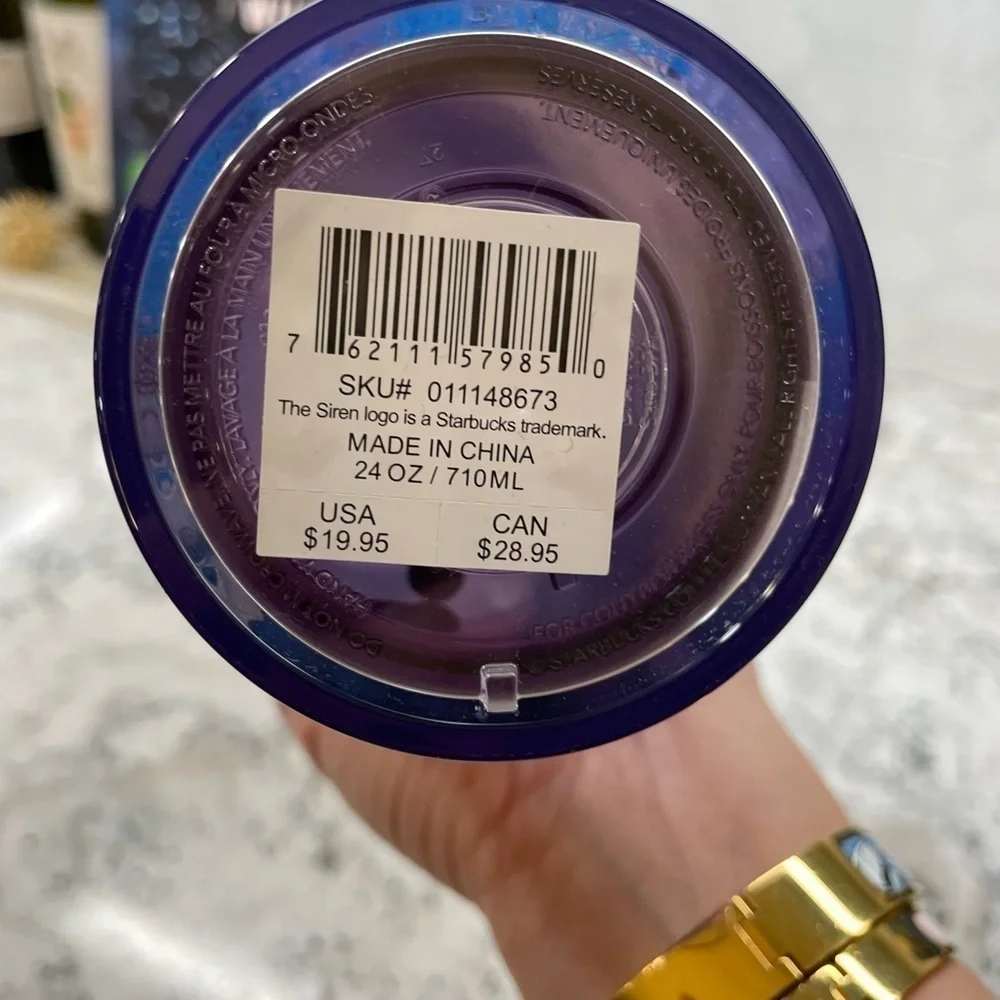 Starbucks 2024 Purple Winter Blossom Floral Tumbler. NWT! Gorgeous! 24 Oz